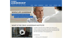 Desktop Screenshot of cbmcleadershipinstitute.com